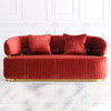 Traditional Small light Red Living Room Sofa