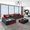 American Style L Shape Led Sectional Sofa for Living Room