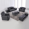 Modern Leather Living Room Sofa with Table
