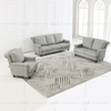 Living Room Leisure gray Leather Sofa