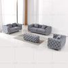 Contemporary High End Fabric Sofa with Stainless Steel Feet