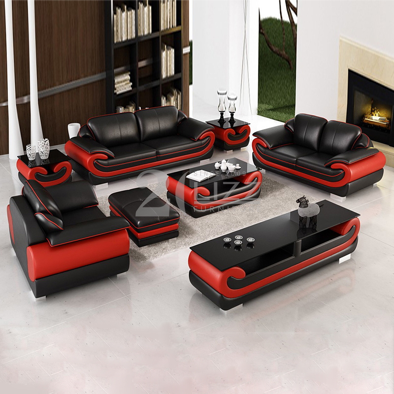 High End Modern Furniture Leather Living Room Sofa