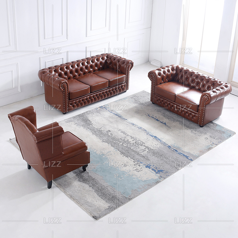 Classical Furniture Sofa Set Classical Leather Couch