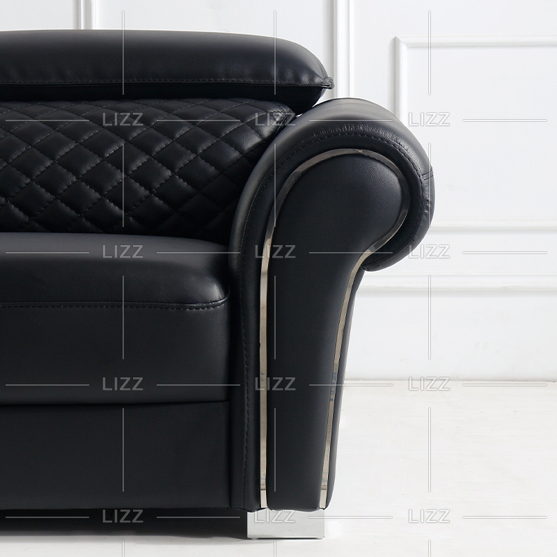 Contemporary Unique Living Room Leather Sofa