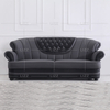 Corner Acrylic Fabric Sofa with Tufted Buttons