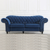 Leisure Classic Style Fabric Sofa with Small Chair