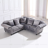 Contemporary Leisure Chesterfield Fabric Sofa