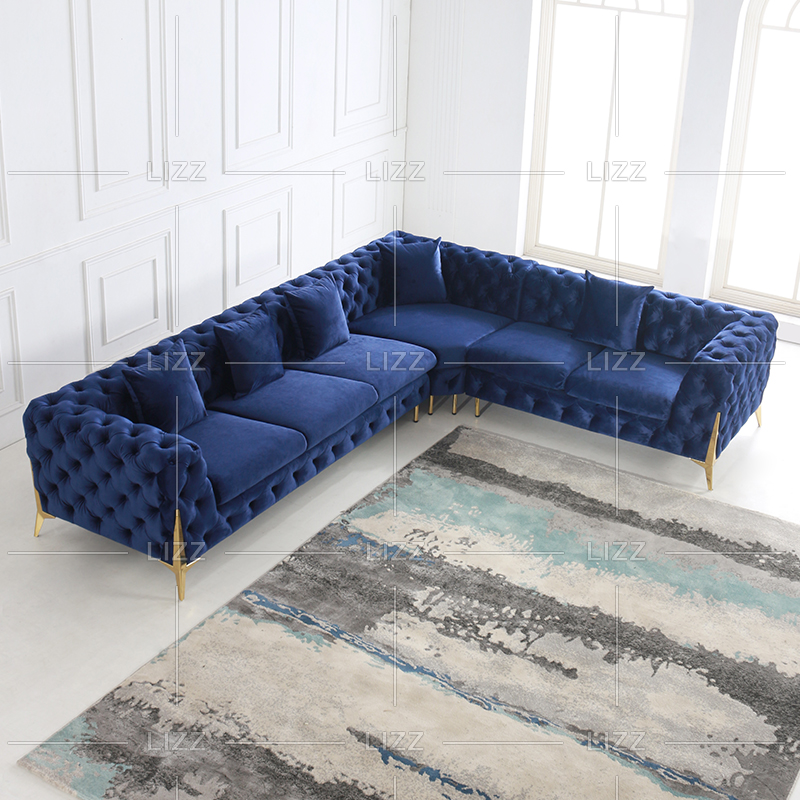 Contemporary Flower Fabric Sofa with Arms