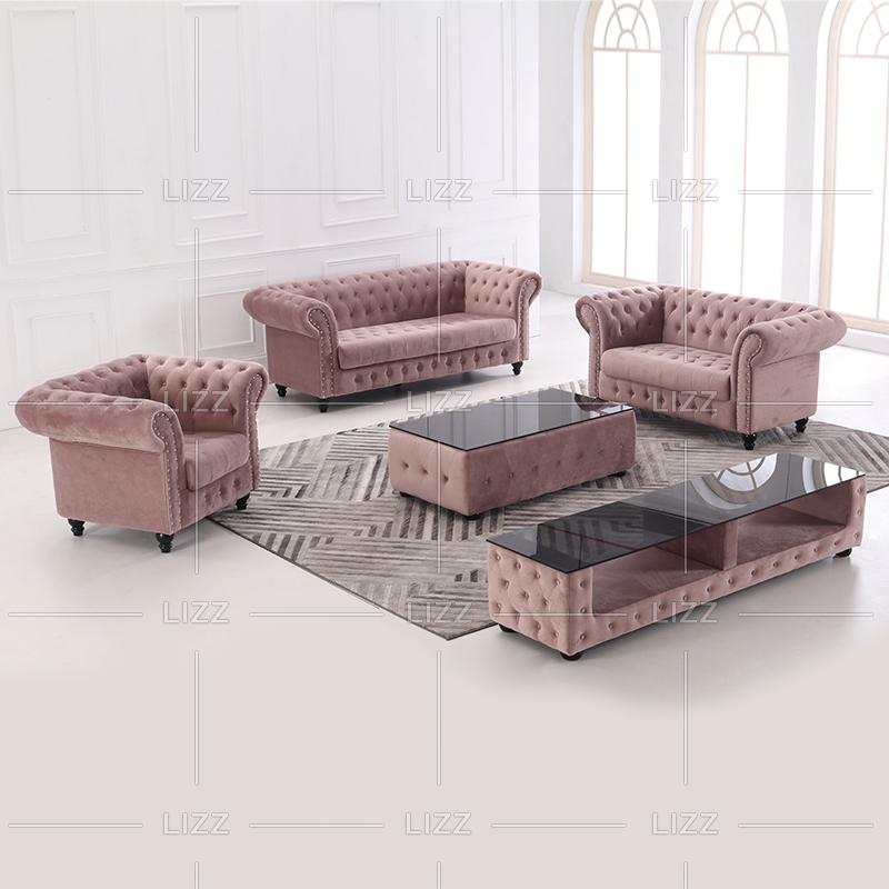 Sectional Modern 1 Seater Fabric Sofa