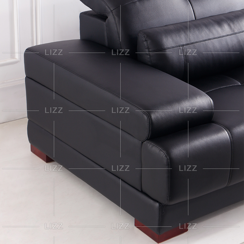 Classic Office Living Room Leather Sofa