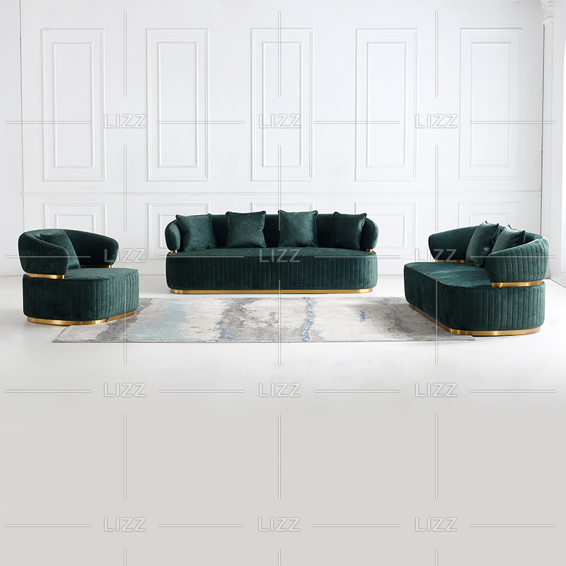Beautiful Huge Green Living Room Sofa