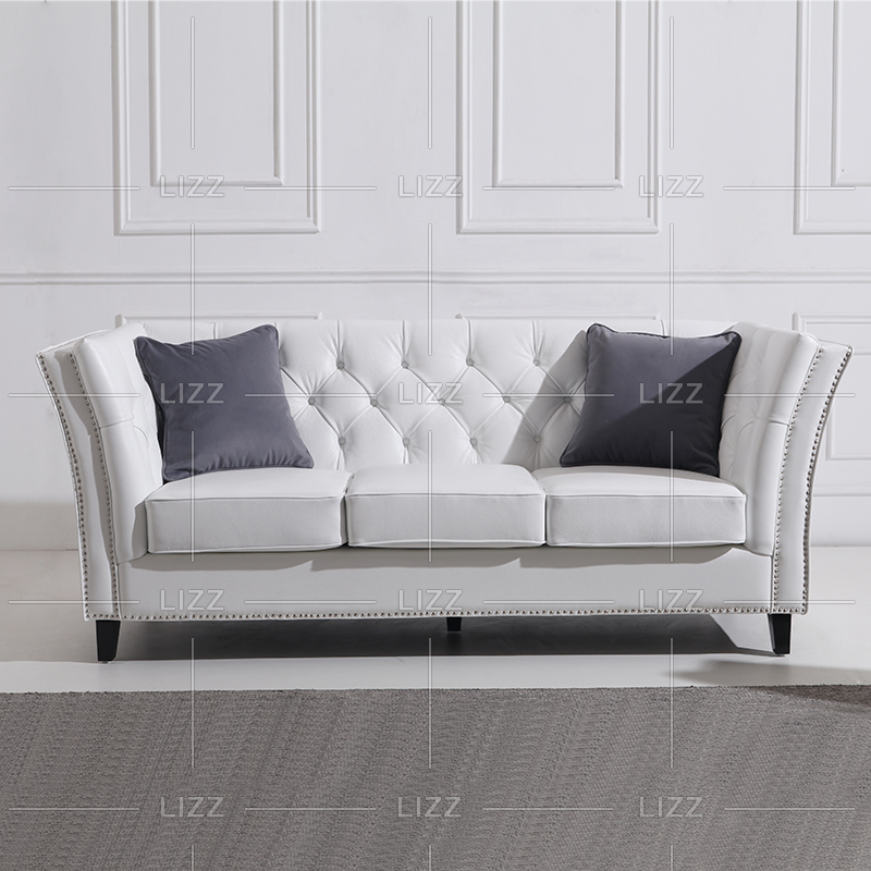 Floral Small White Living Room Sofa