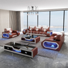 Home Leather Led Sectional Sofa for Living Room